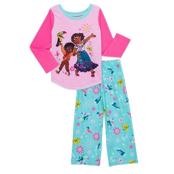 Disney Pajamas New Disney Encanto Girls Mirabel 2 Piece Pajama Set